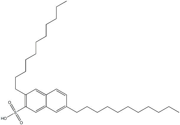 3,7-Diundecyl-2-naphthalenesulfonic acid 结构式