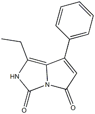 7-Phenyl-1-ethyl-2H-pyrrolo[1,2-c]imidazole-3,5-dione 结构式