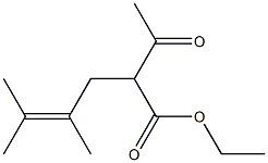 2-Acetyl-4,5-dimethyl-4-hexenoic acid ethyl ester 结构式