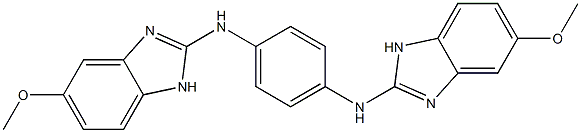 2,2'-[1,4-Phenylenebis(imino)]bis(5-methoxy-1H-benzimidazole) 结构式