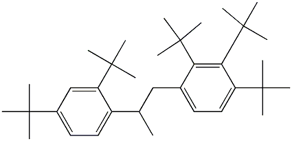 1-(2,3,4-Tri-tert-butylphenyl)-2-(2,4-di-tert-butylphenyl)propane 结构式