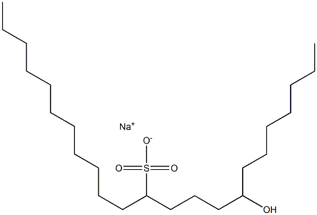 8-Hydroxytricosane-12-sulfonic acid sodium salt 结构式