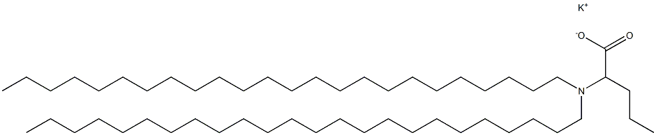 2-(Ditetracosylamino)valeric acid potassium salt 结构式