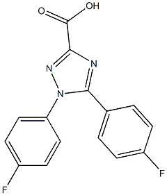 1,5-Bis(4-fluorophenyl)-1H-1,2,4-triazole-3-carboxylic acid 结构式