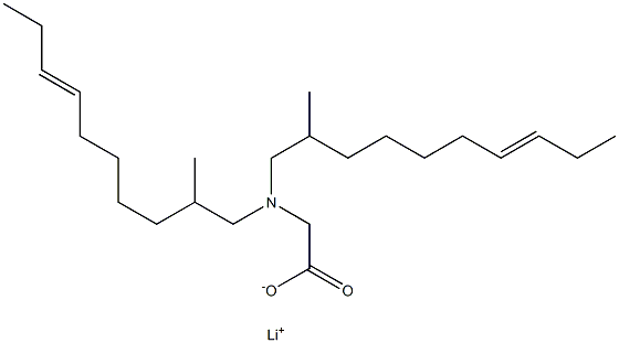 N,N-Bis(2-methyl-7-decenyl)glycine lithium salt 结构式