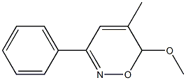 5-Methyl-6-methoxy-3-phenyl-6H-1,2-oxazine 结构式