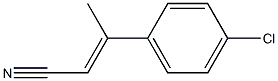 (E)-3-(4-Chlorophenyl)-2-butenenitrile 结构式