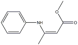 (Z)-3-(Phenylamino)-2-butenoic acid methyl ester 结构式