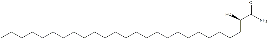 [R,(+)]-2-Hydroxyhexacosanamide 结构式