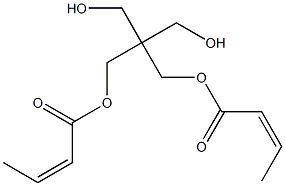Bisisocrotonic acid 2,2-bis(hydroxymethyl)-1,3-propanediyl ester 结构式