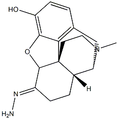 17-Methyl-6-hydrazono-4,5-epoxymorphinan-3-ol 结构式