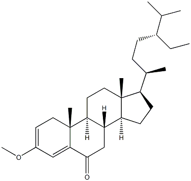 3-Methoxystigmasta-2,4-dien-6-one 结构式