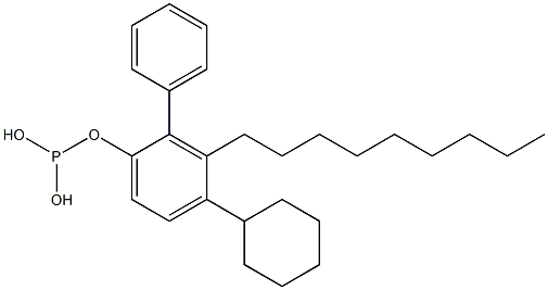 Phosphorous acid cyclohexylphenyl(3-nonylphenyl) ester 结构式