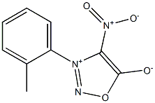4-Nitro-3-(2-methylphenyl)sydnone 结构式