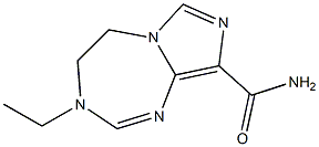 3-Ethyl-4,5-dihydro-3H-imidazo[1,5-a][1,3,5]triazepine-9-carboxamide 结构式