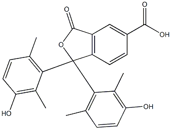 1,3-Dihydro-1,1-bis(3-hydroxy-2,6-dimethylphenyl)-3-oxoisobenzofuran-5-carboxylic acid 结构式