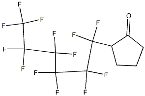 2-(Tridecafluorohexyl)cyclopentanone 结构式