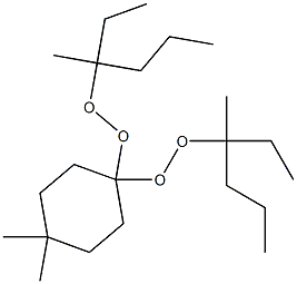 4,4-Dimethyl-1,1-bis(1-ethyl-1-methylbutylperoxy)cyclohexane 结构式