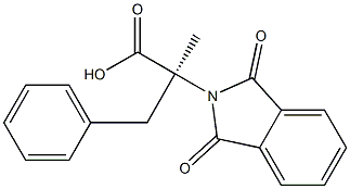 (S)-2-Methyl-3-phenyl-2-(N-phthalimideyl)propionic acid 结构式