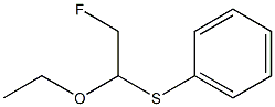 2-Phenylthio-2-ethoxy-1-fluoroethane 结构式