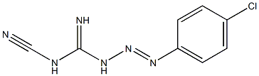 1-(p-Chlorophenylazo)-3-cyanoguanidine 结构式