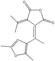 3-[(E)-1-(2,5-Dimethylfuran-3-yl)ethylidene]-4-(1-methylethylidene)furan-2,5(3H,4H)-dione 结构式