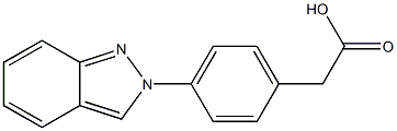 p-(2H-Indazol-2-yl)phenylacetic acid 结构式