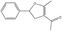 4,5-Dihydro-3-acetyl-2-methyl-5-(phenyl)furan 结构式