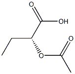 [R,(+)]-2-Acetyloxybutyric acid 结构式