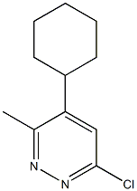 6-Chloro-3-methyl-4-cyclohexylpyridazine 结构式