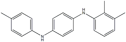 N-(2,3-Dimethylphenyl)-N'-(4-methylphenyl)-p-phenylenediamine 结构式