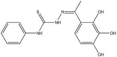 2',3',4'-Trihydroxyacetophenone 4-phenyl thiosemicarbazone 结构式