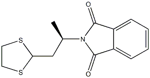 (-)-N-[(R)-2-(1,3-Dithiolane-2-yl)-1-methylethyl]phthalimide 结构式