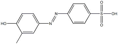 4-(3-Methyl-4-hydroxyphenylazo)benzenesulfonic acid 结构式