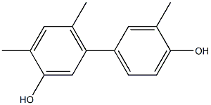 3',4,6-Trimethyl-1,1'-biphenyl-3,4'-diol 结构式