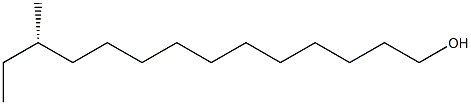 (S)-12-Methyl-1-tetradecanol 结构式