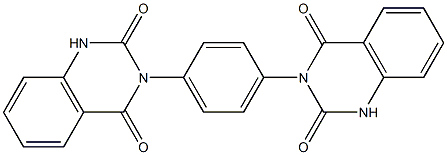 3,3'-(1,4-Phenylene)bis[quinazoline-2,4(1H,3H)-dione] 结构式