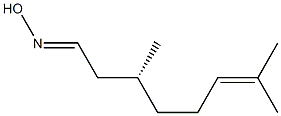 [R,(-)]-3,7-Dimethyl-6-octenaloxime 结构式