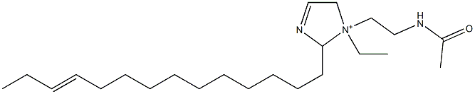 1-[2-(Acetylamino)ethyl]-1-ethyl-2-(11-tetradecenyl)-3-imidazoline-1-ium 结构式