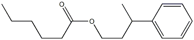 Hexanoic acid 3-phenylbutyl ester 结构式