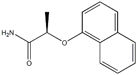 [R,(-)]-2-(1-Naphtyloxy)propionamide 结构式