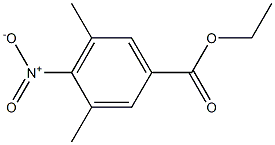 3,5-Dimethyl-4-nitrobenzoic acid ethyl ester 结构式