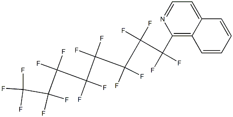 1-(Heptadecafluorooctyl)isoquinoline 结构式