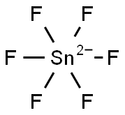 Hexafluorostannate (IV) 结构式