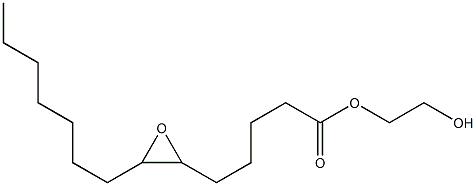 6,7-Epoxymyristic acid 2-hydroxyethyl ester 结构式