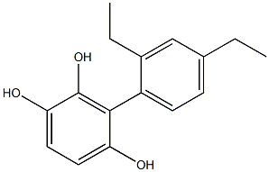 3-(2,4-Diethylphenyl)benzene-1,2,4-triol 结构式