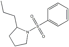 1-(Phenylsulfonyl)-2-propylpyrrolidine 结构式