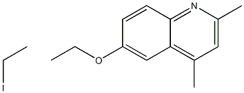 2,4-Dimethyl-6-ethoxyquinoline ethiodide 结构式