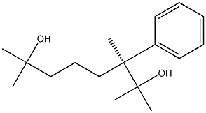 [S,(-)]-2,3,7-Trimethyl-3-phenyl-2,7-octanediol 结构式