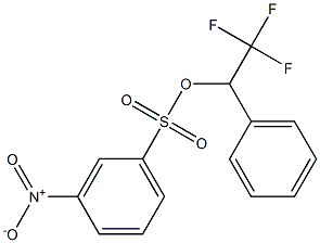 3-Nitrobenzenesulfonic acid 2,2,2-trifluoro-1-(phenyl)ethyl ester 结构式